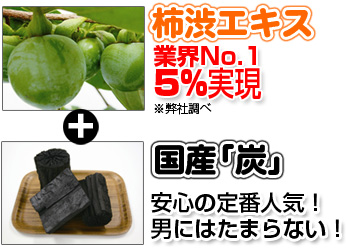 柿渋炭石鹸成分1